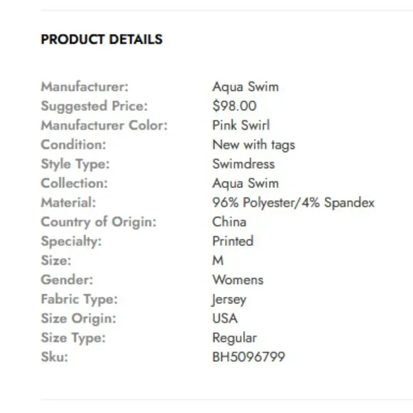 Aqua Swim Halter Pink Swirl Printed Swim-dress - Picture 4 of 4